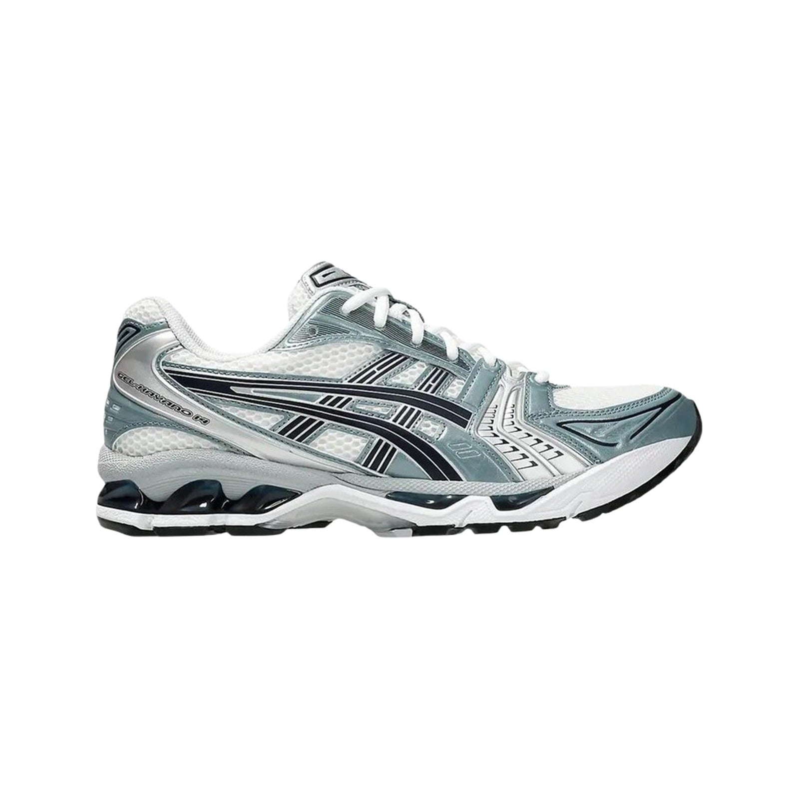 ASICS Gel-Kayano 14 Gris Sauge - vue latérale