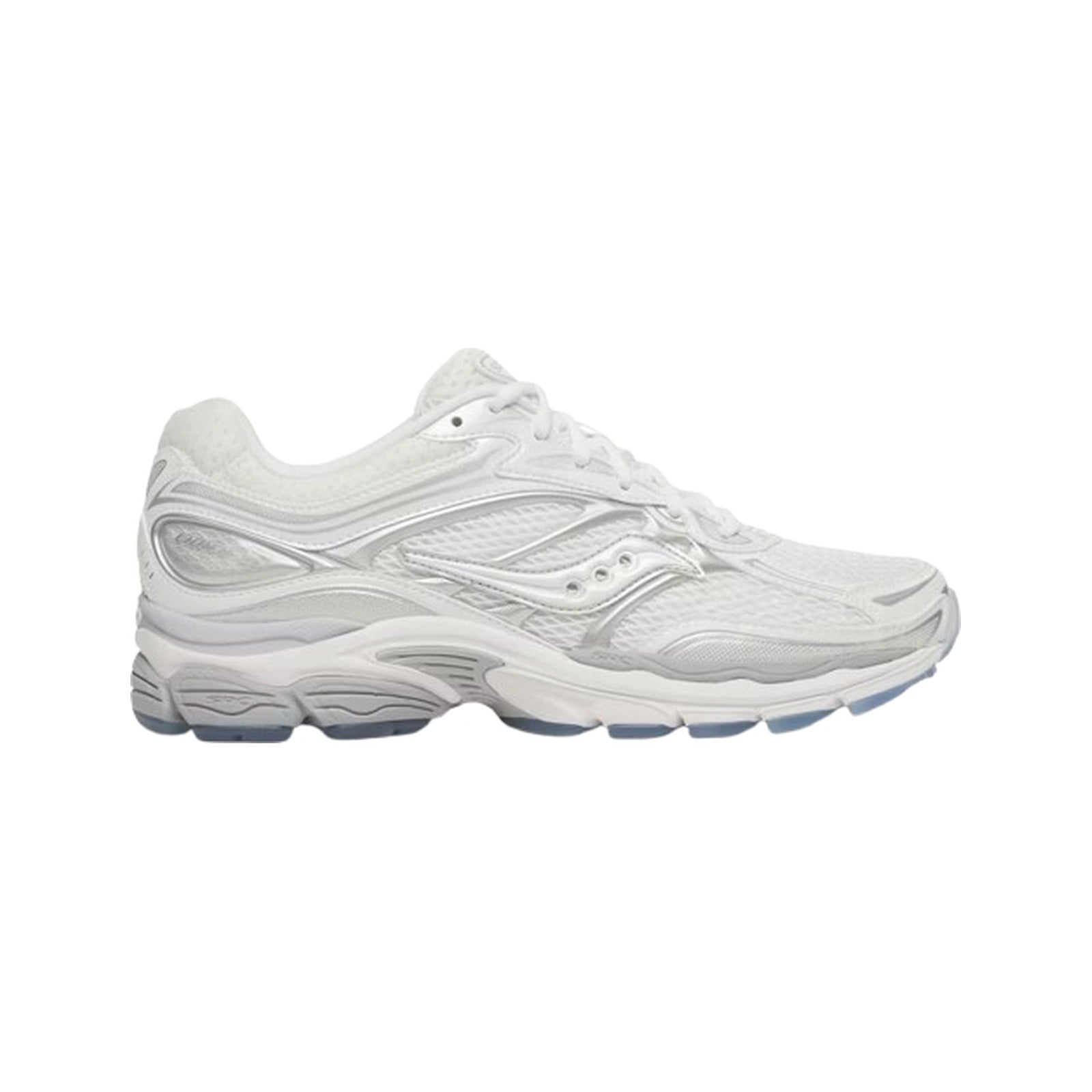 Saucony ProGrid Omni 9 Blanc Gris - vue latérale