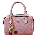 Coach Mini Sac Boston Signature Rose Tendre — vue de face